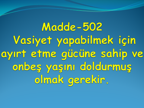 Türk Medeni Kanun Madde 502 nedir